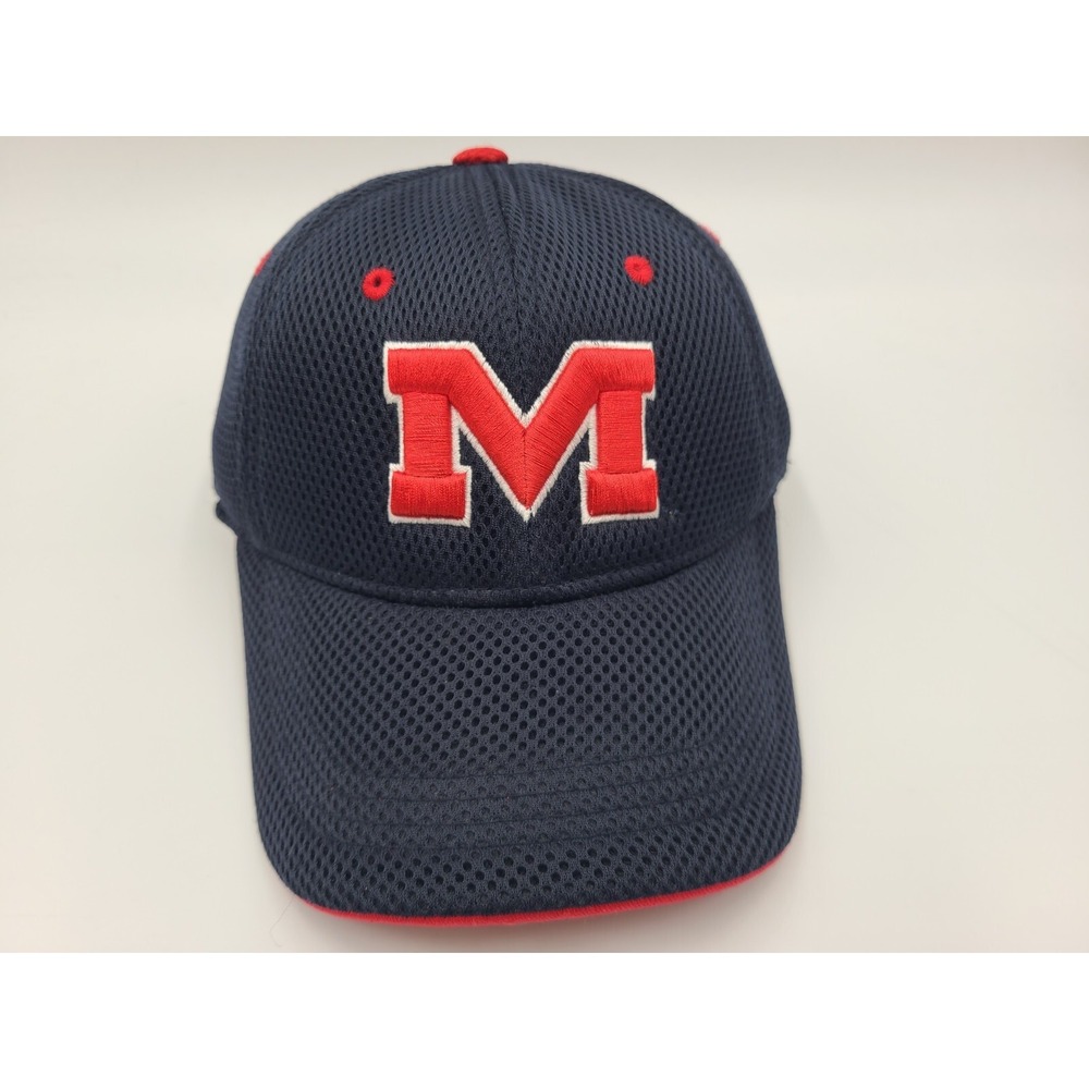 Youth Ole Miss Rebels Top of the World Flex Fitted Hat Cap Boys Girls NCAA Blue